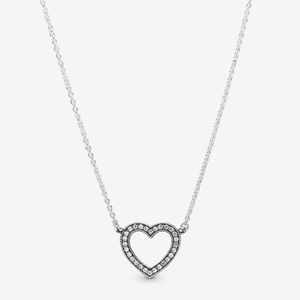 COPY - Pandora Sparkling Open Heart Necklace